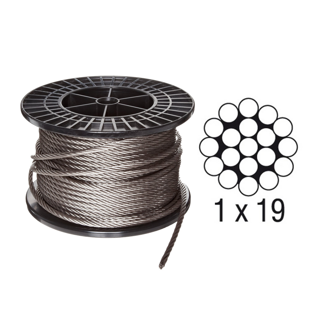 1x19 Stainless Steel Wire Rope — Wire Rope | OM Enterprise Ahmedabad