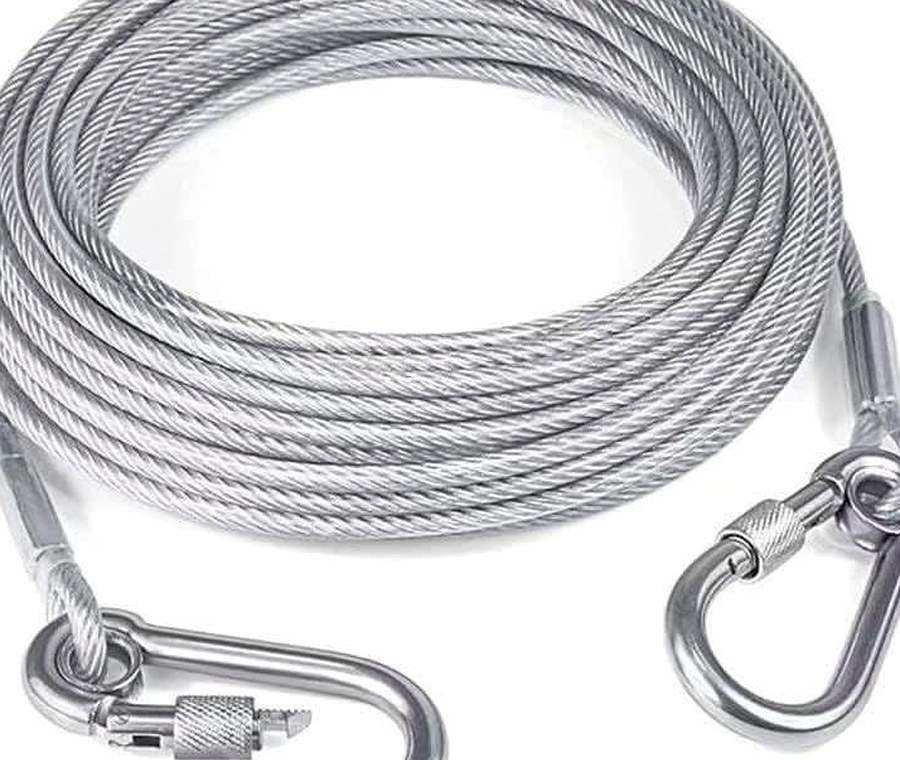 Galvanised Wire Rope Sling with Snap Hooks — Wire Rope & Chain Slings | OM Enterprise Ahmedabad